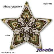 Tutorial 20 rows - Bicone Jugendstil 1 - 3D Peyote Star + Basic Tutorial (download link per e-mail)
