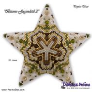 Tutorial 20 rows - Bicone Jugendstil 2 - 3D Peyote Star + Basic Tutorial (download link per e-mail)