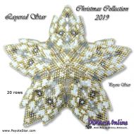 Tutorial 20 rows - Christmas Collection 2019 Layered Star 3D Peyote Star + Basic Tutorial Little 3D Peyote Star