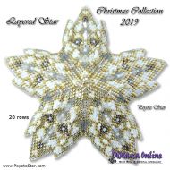 Tutorial 20 rows - Christmas Collection 2019 Layered Star 3D Peyote Star incl. Basic Tutorial (download link per e-mail)