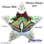 Tutorial 20 rows - Christmas Collection 2019 Christmas Bells - 3D Peyote Star + Basic Tutorial (download link per e-mail)