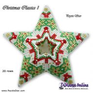 Tutorial 20 rows - Christmas Classics 1 - 3D Peyote Star + Basic Tutorial Little 3D Peyote Star (download link per e-mail)