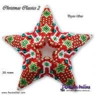 Tutorial 20 rows - Christmas Classics 2 - 3D Peyote Star + Basic Tutorial Little 3D Peyote Star (download link per e-mail)