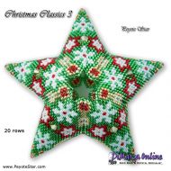 Tutorial 20 rows - Christmas Classics 3 - 3D Peyote Star + Basic Tutorial Little 3D Peyote Star (download link per e-mail)