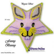 Tutorial 25 rows - Easter Funny Bunny 3D Peyote Star + Basic Tutorial Little 3D Peyote Star