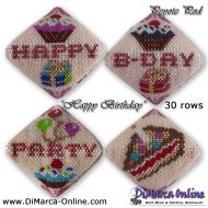 Tutorial 30 rows - Happy Birthday 3D Peyote Pod + Basic Tutorial (download link per e-mail)