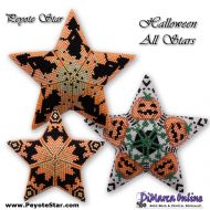 Tutorial 16 - 22 rows - Halloween All Stars 3D Peyote Star + Basic Tutorial Little 3D Peyote Star (download link per e-mail)