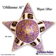 Tutorial 28 rows - Milestones 16 - 3D Peyote Star + Basic Tutorial (download link per e-mail)