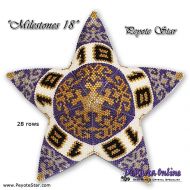 Tutorial 28 rows - Milestones 18 - 3D Peyote Star + Basic Tutorial (download link per e-mail)