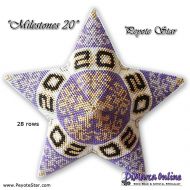 Tutorial 28 rows - Milestones 20 - 3D Peyote Star + Basic Tutorial (download link per e-mail)