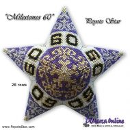 Tutorial 28 rows - Milestones 60 - 3D Peyote Star + Basic Tutorial (download link per e-mail)