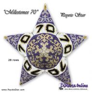 Tutorial 28 rows - Milestones 70 - 3D Peyote Star + Basic Tutorial (download link per e-mail)