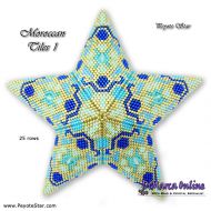 Tutorial 25 rows - Moroccan Tiles 1 - 3D Peyote Star + Basic Tutorial Little 3D Peyote Star (download link per e-mail)