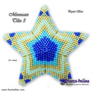 Tutorial 15 rows - Moroccan Tiles 3 - 3D Peyote Star + Basic Tutorial Little 3D Peyote Star (download link per e-mail)