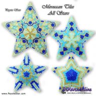 Tutorial 15 - 25 rows - Moroccan Tiles All Stars - 3D Peyote Star + Basic Tutorial Little 3D Peyote Star (download link per e-mail)