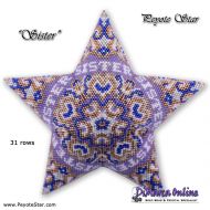 Tutorial 31 rows - Sister 3D Peyote Star + Basic Tutorial (download link per e-mail)