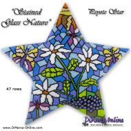 Tutorial 47 rows - Stained Glass Nature 3D Peyote Star + Basic Tutorial (download link per e-mail)