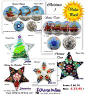 3D Pattern Value Pack - Christmas 1 - 3D Peyote Stars and Balls + Basic Tutorial (download link per e-mail)