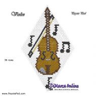 Tutorial 36 rows - Violin 3D Peyote Pod + Basic Tutorial (download link per e-mail)