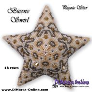 Tutorial 18 rows - Bicone Swirl 3D Peyote Star + Basic Tutorial Little 3D Peyote Star (download link per e-mail)