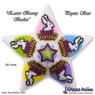 Tutorial 28 rows - Easter Bunny Basket 3D Peyote Star + Basic Tutorial (download link per e-mail)