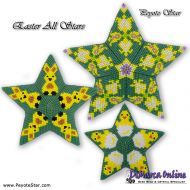 Tutorial 17 - 23 rows - Easter All Stars 3D Peyote Star + Basic Tutorial Little 3D Peyote Star (download link per e-mail)