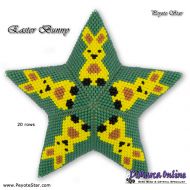 Tutorial 20 rows - Easter Bunny 3D Peyote Star + Basic Tutorial Little 3D Peyote Star (download link per e-mail)