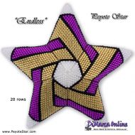 Tutorial 20 rows - Endless 3D Peyote Star + Basic Tutorial (download link per e-mail)