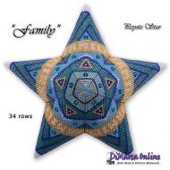 Tutorial 34 rows - Family 3D Peyote Star + Basic Tutorial (download link per e-mail)