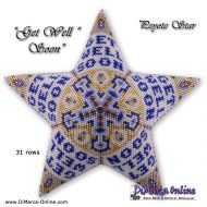 Tutorial 31 rows - Get Well Soon 3D Peyote Star + Basic Tutorial (download link per e-mail)