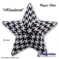 Tutorial 18 rows - Houndstooth 3D Peyote Star + Basic Tutorial (download link per e-mail)