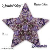 Tutorial 20 rows - Jewelled Sky 3D Peyote Star + Basic Tutorial (download link per e-mail)