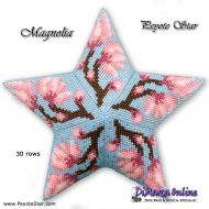 Tutorial 30 rows - Magnolia 3D Peyote Star + Basic Tutorial (download link per e-mail)