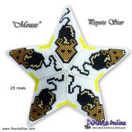 Tutorial 25 rows - Mouse 3D Peyote Star + Basic Tutorial Little 3D Peyote Star