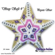 Tutorial 14 rows - Stay Safe 4 - 3D Peyote Star + Basic Tutorial (download link per e-mail)