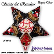 Tutorial 20 rows - Santa & Reindeer 3D Peyote Star + Basic Tutorial Little 3D Peyote Star (download link per e-mail)