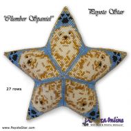 Tutorial 27 rows - Clumber Spaniel 3D Peyote Star + Basic Tutorial (download link per e-mail)