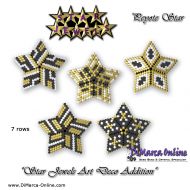 Tutorial 07 rows - Star Jewels Art Deco Addition x 5 - 3D Peyote Star + Basic Tutorial Little 3D Peyote Star (download link per e-mail)