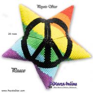 Tutorial 20 rows - Peace 3D Peyote Star + Basic Tutorial (download link per e-mail)