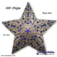 Tutorial 26 rows - 1001 Nights 3D Peyote Star + Basic Tutorial Little 3D Peyote Star (download link per e-mail)