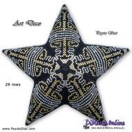 Tutorial 29 rows - Art Deco - 3D Peyote Star + Basic Tutorial Little 3D Peyote Star (download link per e-mail)