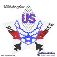 Tutorial 20 rows - US Air Force 3D Peyote Star + Basic Tutorial Little 3D Peyote Star (download link per e-mail)