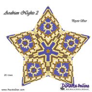 Tutorial 20 rows - Arabian Nights 2 - 3D Peyote Star + Basic Tutorial Little 3D Peyote Star (download link per e-mail)