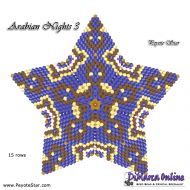 Tutorial 15 rows - Arabian Nights 3 - 3D Peyote Star + Basic Tutorial Little 3D Peyote Star (download link per e-mail)