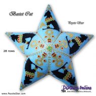 Tutorial 28 rows - Bastet Cat - Egyptian Goddess - 3D Peyote Star + Basic Tutorial Little 3D Peyote Star (download link per e-mail)