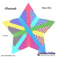 Tutorial 18 rows - Crossroads 3D Peyote Star + Basic Tutorial Little 3D Peyote Star (download link per e-mail)