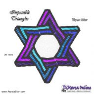 Tutorial 20 rows - Impossible Triangles 3D Peyote Star + Basic Tutorial Little 3D Peyote Star (download link per e-mail)