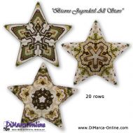 Tutorial 20 rows - Bicone Jugendstil All Stars - 3D Peyote Star + Basic Tutorial (download link per e-mail)