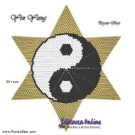 Tutorial 20 rows - Yin Yang 3D Peyote Star + Basic Tutorial Little 3D Peyote Star (download link per e-mail)