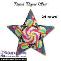 Tutorial 24 rows - Parrot 3D Peyote Star + Basic Tutorial (download link per e-mail)